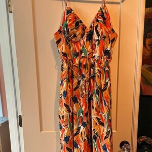 Vibrant Multicolor Maxi Dress